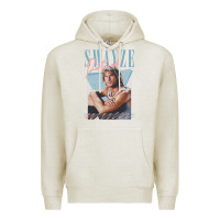 Oatmeal Heather patrick swayze 90s styled retro graphic design gift Premium Hoodie - lanVoArt