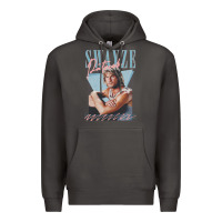 Smoke patrick swayze 90s styled retro graphic design gift Premium Hoodie - lanVoArt