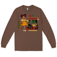 Chestnut i am black history black girl peekaboo juneteenth Long Sleeve Tee - CowGirlArtShop