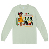 Matcha i am black history black girl peekaboo juneteenth Long Sleeve Tee - CowGirlArtShop