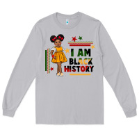 I Am Black History Black Girl Peekaboo Juneteenth Long Sleeve Tee | Teevron