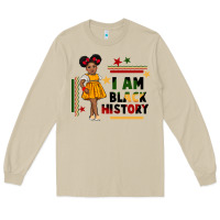 Mushroom i am black history black girl peekaboo juneteenth Long Sleeve Tee - CowGirlArtShop