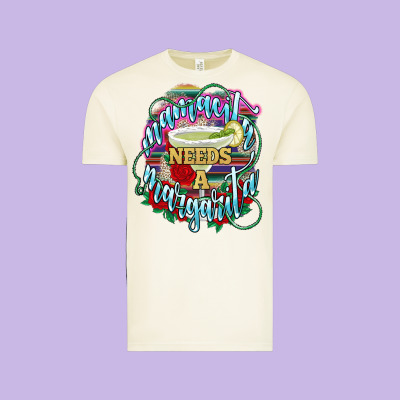 Mamacita Needs A Margarita Vintage Tee Designed By Nancycooperartshop
