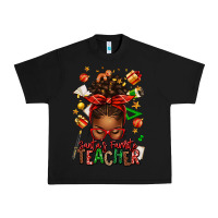 Black santa's favorite teacher afro messy bun Urban Heavy Tee - texasbilliewilder