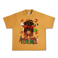Peanut Butter santa's favorite teacher afro messy bun Urban Heavy Tee - texasbilliewilder