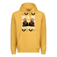 Mustard what we do in the shadows christmas sweater design—open my big packa Premium Hoodie - lanVoArt