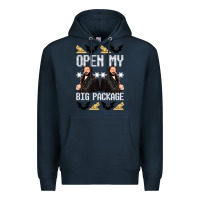 Navy what we do in the shadows christmas sweater design—open my big packa Premium Hoodie - lanVoArt