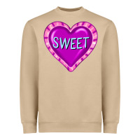 Mushroom valentine's day hearts Heavyweight Sweatshirt - FaDigitalArtStudio