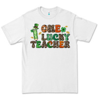 White one lucky teacher Premium Tee - LillyAllenDesigns
