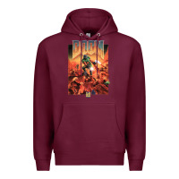 Burgundy doom 1993 poster pc fps Premium Hoodie - lanVoArt