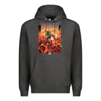 Charcoal Heather doom 1993 poster pc fps Premium Hoodie - lanVoArt