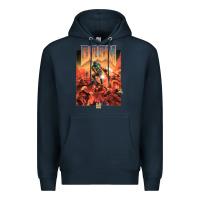 Navy doom 1993 poster pc fps Premium Hoodie - lanVoArt