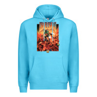 Ocean Blue doom 1993 poster pc fps Premium Hoodie - lanVoArt