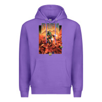 Purple doom 1993 poster pc fps Premium Hoodie - lanVoArt