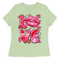 Matcha love with lips Ladies Tee - LillyAllenDesigns