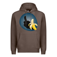 Coffee Dirty Joke Halloween Costume Joke Middle Finger Banana Premium Hoodie - lanVoArt