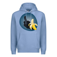 Colony Blue Dirty Joke Halloween Costume Joke Middle Finger Banana Premium Hoodie - lanVoArt