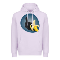 Lilac Dirty Joke Halloween Costume Joke Middle Finger Banana Premium Hoodie - lanVoArt