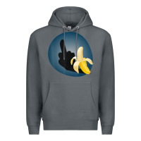 Rock Dirty Joke Halloween Costume Joke Middle Finger Banana Premium Hoodie - lanVoArt