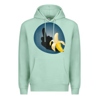 Seafoam Dirty Joke Halloween Costume Joke Middle Finger Banana Premium Hoodie - lanVoArt