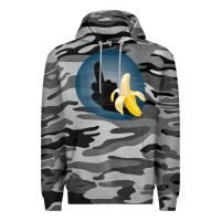 Slate Camo Dirty Joke Halloween Costume Joke Middle Finger Banana Premium Hoodie - lanVoArt