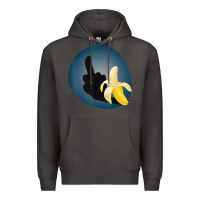 Smoke Dirty Joke Halloween Costume Joke Middle Finger Banana Premium Hoodie - lanVoArt