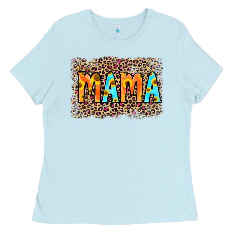 Leopard Sunflower Mama Ladies Tee by RanaPortraitStore | Teevron