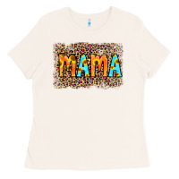 Bone Leopard Sunflower Mama Ladies Tee - RanaPortraitStore