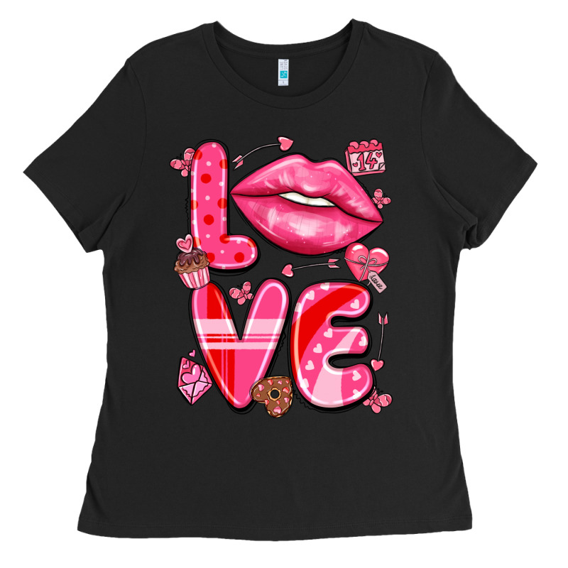 Love With Lips Ladies Tee by LillyAllenDesigns | Teevron