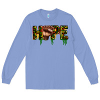 Colony Blue hope juneteenth Long Sleeve Tee - CowGirlArtShop
