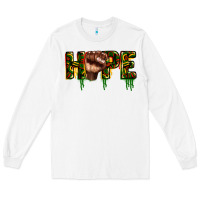 White hope juneteenth Long Sleeve Tee - CowGirlArtShop