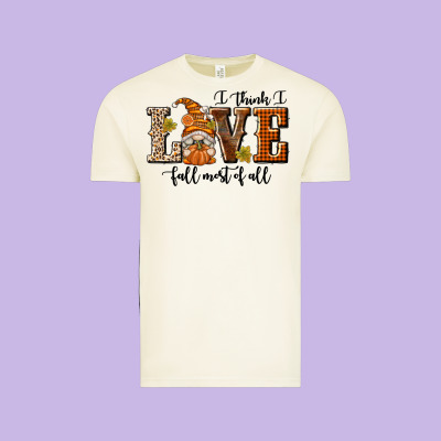 I Think I Love Fall Most Of All Vintage Tee Designed By Texasbilliewilder