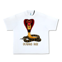 White cobra cai Urban Heavy Tee - lanVoArt