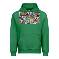 Emerald happy birthday alpaca blue cup Urban Hoodie - BarkalooDesign