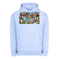 Pigment Grape Ice happy birthday alpaca blue cup Urban Hoodie - BarkalooDesign