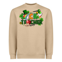 Lucky Teacher St. Patricks Day Heavyweight Sweatshirt | Teevron