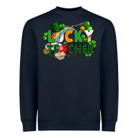 Navy lucky teacher St. Patricks Day Heavyweight Sweatshirt - FaDigitalArtStudio