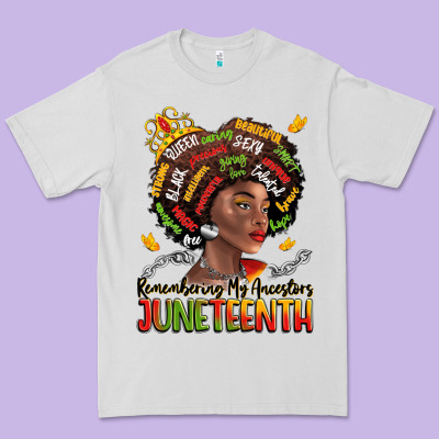 Remembering My Ancestors Juneteenth Premium Tee Designed By Lillyallendesigns