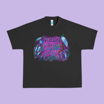 Fueled By Crystals And Coffee Halloween Urban Heavy Tee Designed By Nancycooperartshop