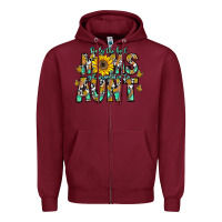 Burgundy only the best moms get promoted to aunt Zipper Hoodie - CowhideDigitalArt