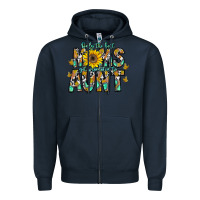 Navy only the best moms get promoted to aunt Zipper Hoodie - CowhideDigitalArt