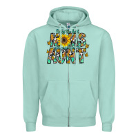 Seafoam only the best moms get promoted to aunt Zipper Hoodie - CowhideDigitalArt