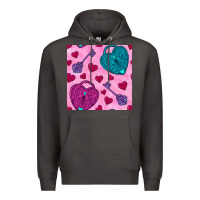 Smoke valentines day lock and key seamless pattern Premium Hoodie - BundleAndBundleShop