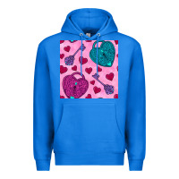 True Royal valentines day lock and key seamless pattern Premium Hoodie - BundleAndBundleShop
