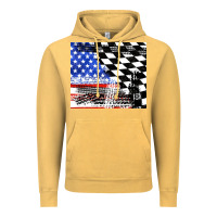 Vintage Mustard racing checkered flag tumbler tbs Vintage Hoodie - TumblerDesignByShophia