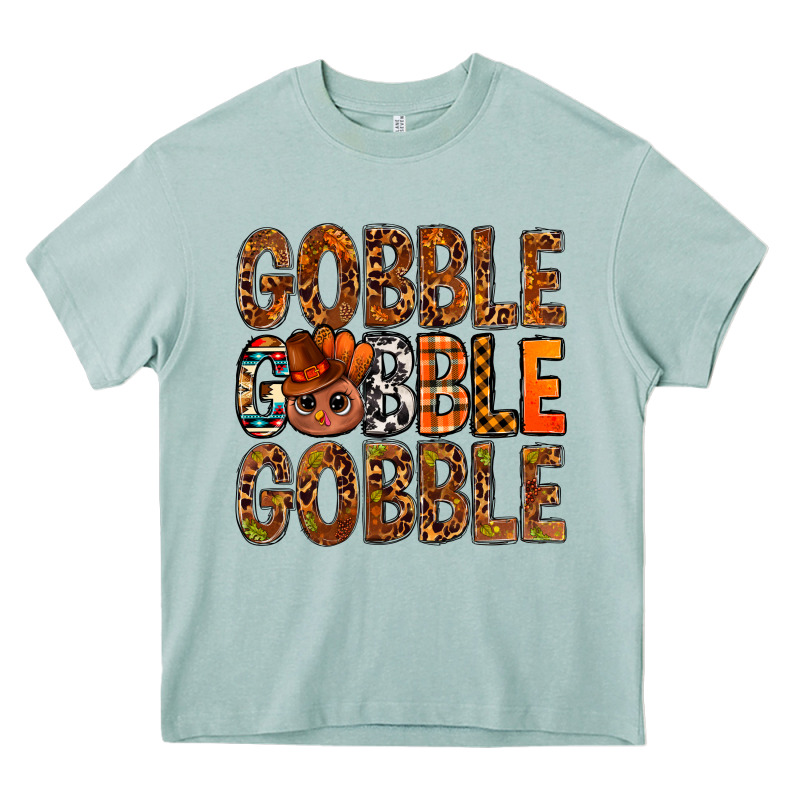 Western Gobble With Turkey Bbs Heavy Core Tee by BundleAndBundleShop | Teevron