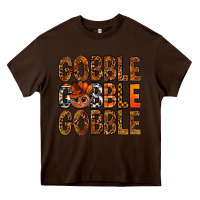 Chocolate Brown western gobble with turkey bbs Heavy Core Tee - BundleAndBundleShop
