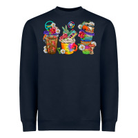 Navy hippie coffee cups bbs Heavyweight Sweatshirt - BundleAndBundleShop