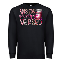 Black v is for valentine versed Premium Sweatshirt - RacoonDesign