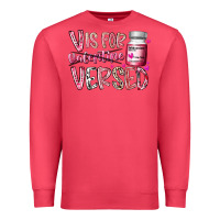 Cardinal v is for valentine versed Premium Sweatshirt - RacoonDesign